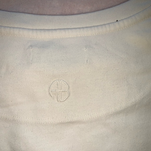 ANINE BING Tanner Structured Shoulder Tank Tee in white Size medium - Picture 8 of 12